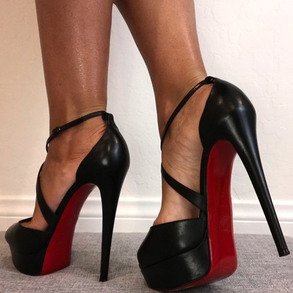 Tower Sky High Platform Peep Toe High Heels - Picture 3 of 8